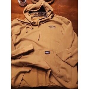 DICKIES AMERICAN CLASSIC PULLOVER HOODIE HOODED SWEATSHIRT Sz Mens L Brown